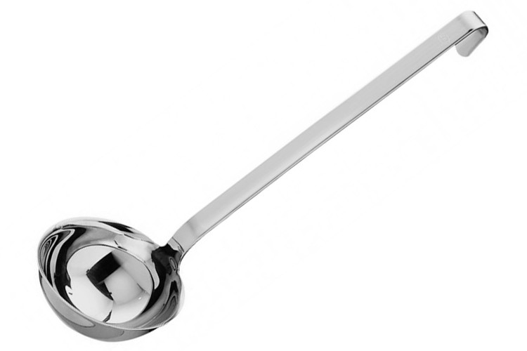 Louche R&ouml;sle 23cl en acier inoxydable avec crochet - Diam&egrave;tre 10cm