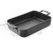 Plat rectangulaire Revol Belle Cuisine 30x21,5cm en porcelaine noire effet fonte
