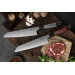 Couteau de chef kiritsuke Xin XinCare acier inoxydable 21cm manche noir