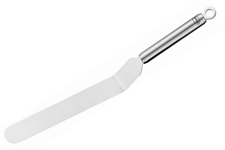 Spatule coudée Rösle en acier inoxydable 38cm