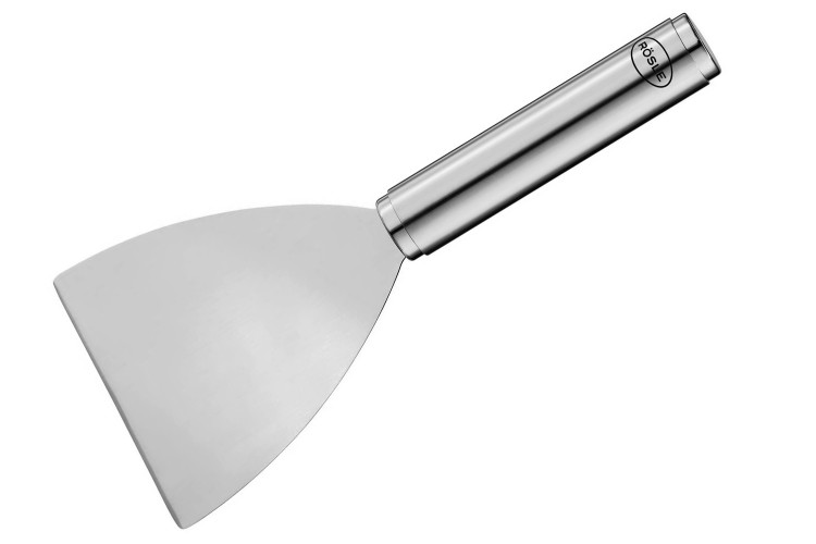Racloir flexible pour plancha R&ouml;sle en acier inoxydable 23cm