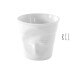 Tasse Revol Espresso Froissé 8cl en porcelaine blanche