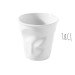 Tasse Revol Cappuccino Froissé 18cl en porcelaine blanche