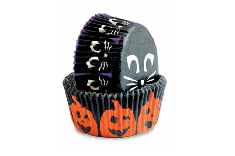 Set d'environ 36 caissettes à muffins ou cupcakes Scrapcooking Halloween