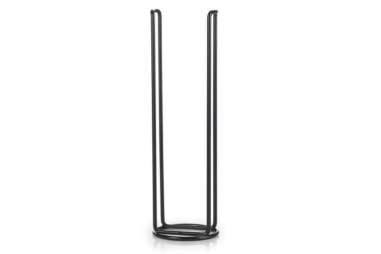 Porte-tasses froiss&eacute;es Revol 6x8cl en inox rev&ecirc;tement m&eacute;tal noir