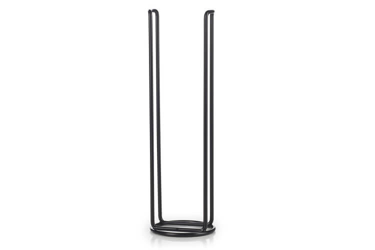 Porte-tasses froissées Revol 6x8cl en inox revêtement métal noir