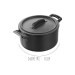 Cocotte ronde Revol Belle Cuisine 20cl avec couvercle noir effet fonte
