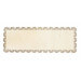 Plat à gâteau rectangle bord dentelle Scrapcooking en bois 36x13cm