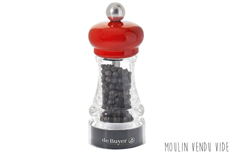 Moulin universel De Buyer Hip Hop laqu&eacute; 11cm m&eacute;canisme c&eacute;ramique