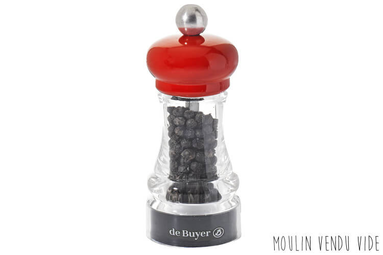 Moulin universel De Buyer Hip Hop laqué 11cm mécanisme céramique
