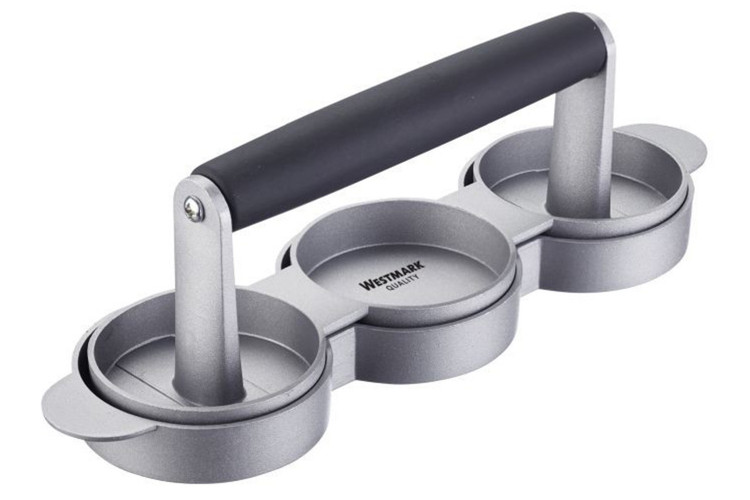 Mini-presse &agrave; hamburger Westmark Trio en aluminium