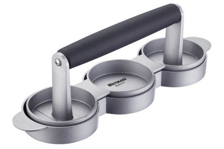 Mini-presse à hamburger Westmark Trio en aluminium