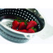Passoire pliable noire Rösle en acier et silicone - Diamètre 24cm