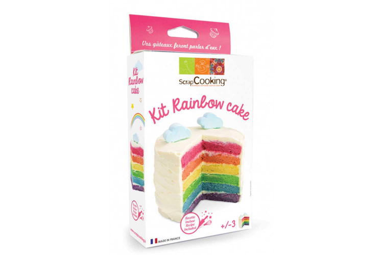 Kit g&acirc;teau arc en ciel Scrapcooking