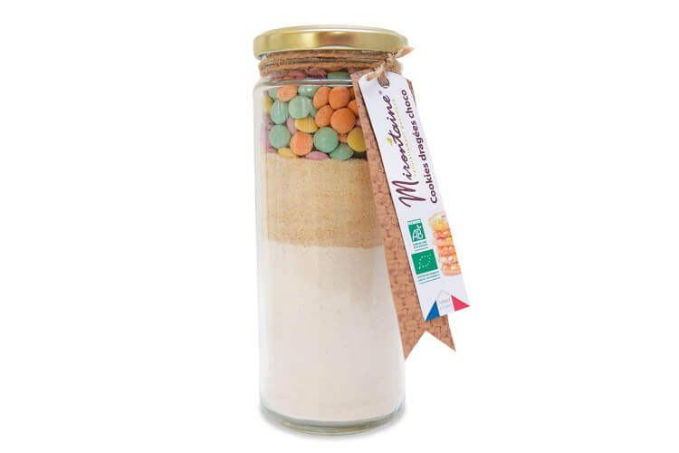Préparation pour cookies dragées chocolat de couleur Mirontaine 375g