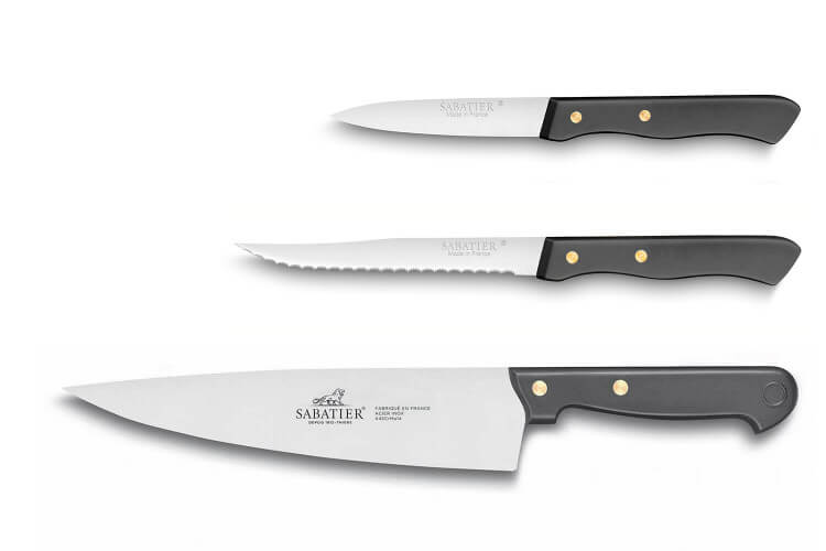 Pack essentiel 3 couteaux de cuisine Sabatier Cuisine d'aujourd'hui