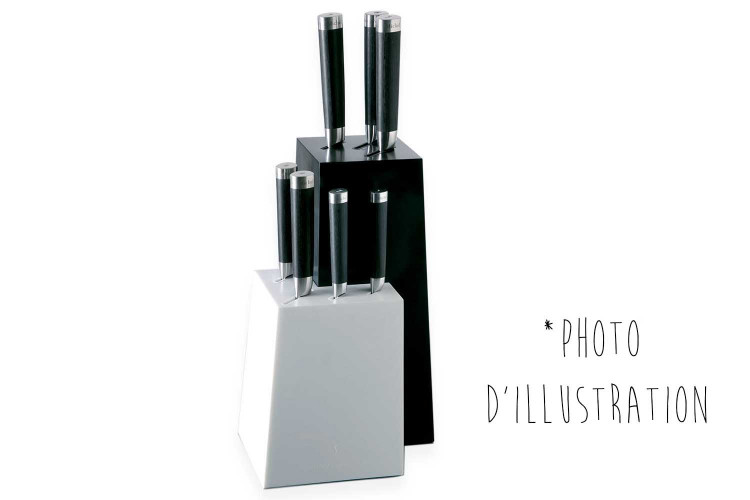 Bloc vide Kai Michel Bras type L corian blanc et noir