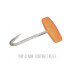Tire carcasse inox Bargoin avec manche plastique orange capacité 60kg