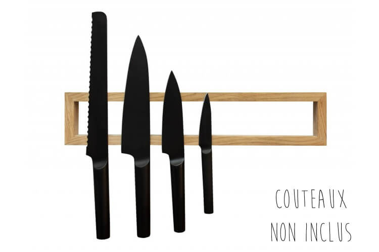 Barre aimantée artisanale Clap Design en chêne 37cm