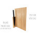Planche à découper artisanale en bois de chêne Clap Design multifonction 32x20x2cm