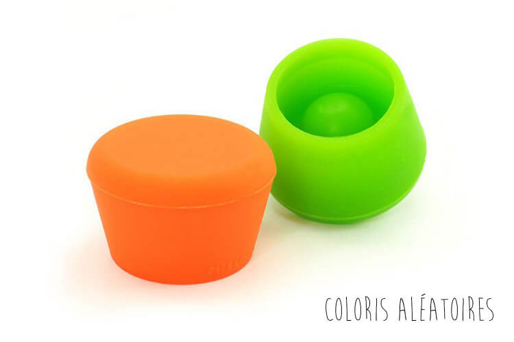 2 bouchons à vin Pulltex en silicone coloré