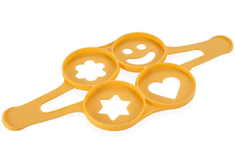 Moule à pancakes et œufs Presto en silicone avec 4 décors