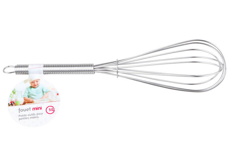 Fouet de cuisine pour enfant 15cm en inox