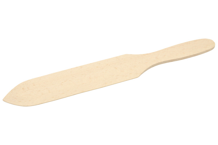 Spatule &agrave; cr&ecirc;pes en bois de h&ecirc;tre - 32,5cm