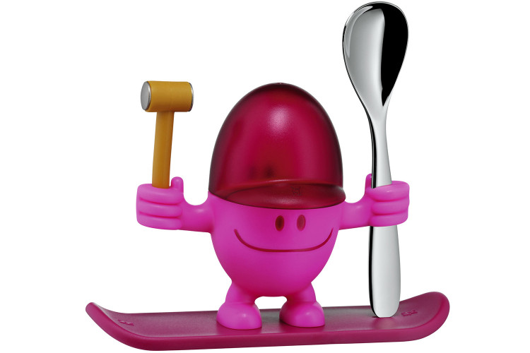 Coquetier WMF McEgg rose avec cuill&egrave;re
