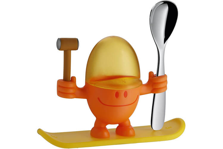 Coquetier WMF McEgg orange avec cuillère