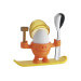 Coquetier WMF McEgg orange avec cuillère