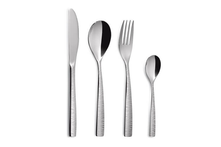 Ménagère 24 pièces Comas BCN Martelé acier inox 18/0