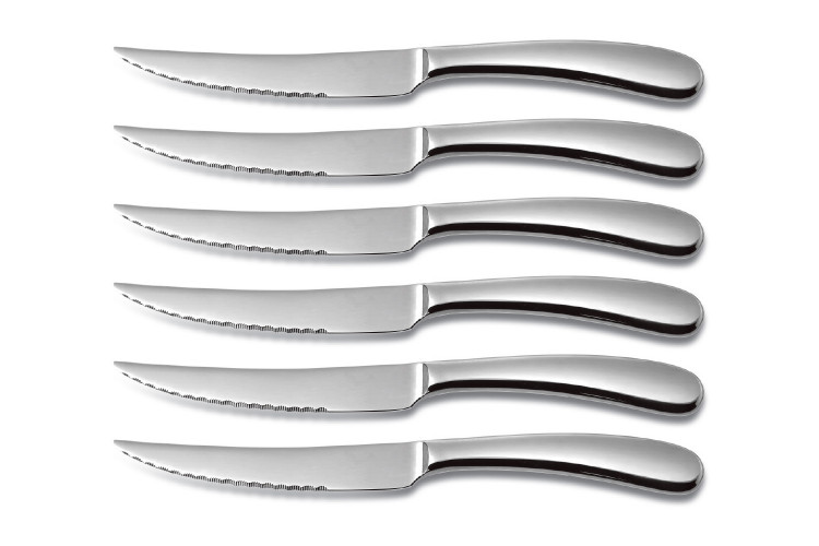 Coffret 6 couteaux &agrave; steak Comas Sutil acier inox 13/0