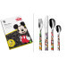 Couverts enfant 4 pièces WMF Mickey Mouse en acier inox 18/10 Cromargan
