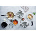 Set de 3 casseroles Beka Evolution en inox 16, 18 et 20cm - Poignée amovible incluse