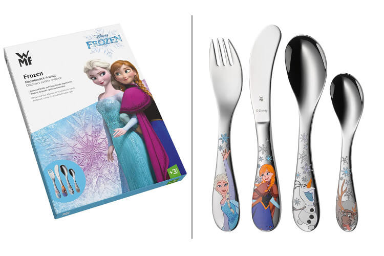 Couverts enfant 4 pièces WMF La Reine des Neiges en acier inox 18/10 Cromargan