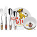 Coffret repas enfant WMF Le Roi Lion acier inox 18/10 et porcelaine