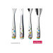 Coffret repas enfants WMF Licorne acier inox 18/10 et porcelaine