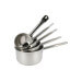 Set de 5 casseroles Baumalu Ligne Professionnelle avec bord verseur en acier inox 12 à 20cm