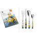Couverts enfant 4 pièces WMF Les Minions en acier inox 18/10 Cromargan