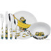 Coffret repas enfants WMF Les Minions acier inox 18/10 et porcelaine