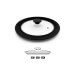 Couvercle universel Beka en verre avec bord silicone