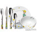 Coffret repas enfant WMF Le Petit Prince acier inox 18/10 et porcelaine
