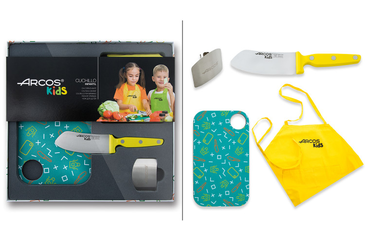 Coffret enfant Arcos Kids 4 pi&egrave;ces coloris jaune