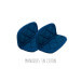 Set Cocotte Cookut myrtille + maniques bleues et poignée laiton
