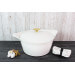 Set Cocotte Cookut polaire + maniques blanches et poignée laiton