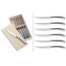 Coffret 6 couteaux à steak monobloc WMF Geschenkide acier inox 18/10 lame dentée