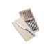 Coffret 6 couteaux à steak monobloc WMF Geschenkide acier inox 18/10 lame dentée