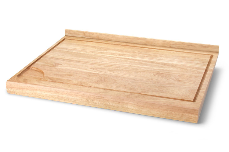 Planche &agrave; d&eacute;couper Continenta double face en bois d'h&eacute;v&eacute;a 62x46,5x4,5cm