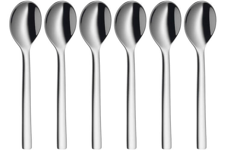 Set de 6 cuillères à espresso WMF Nuova en acier inox 18/10 Cromargan